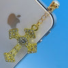 Headphones jack plugs for iphone accessories 3.5mm Universal - Luxury Crystal dust plug Rhinestone diamond Cross Pendants